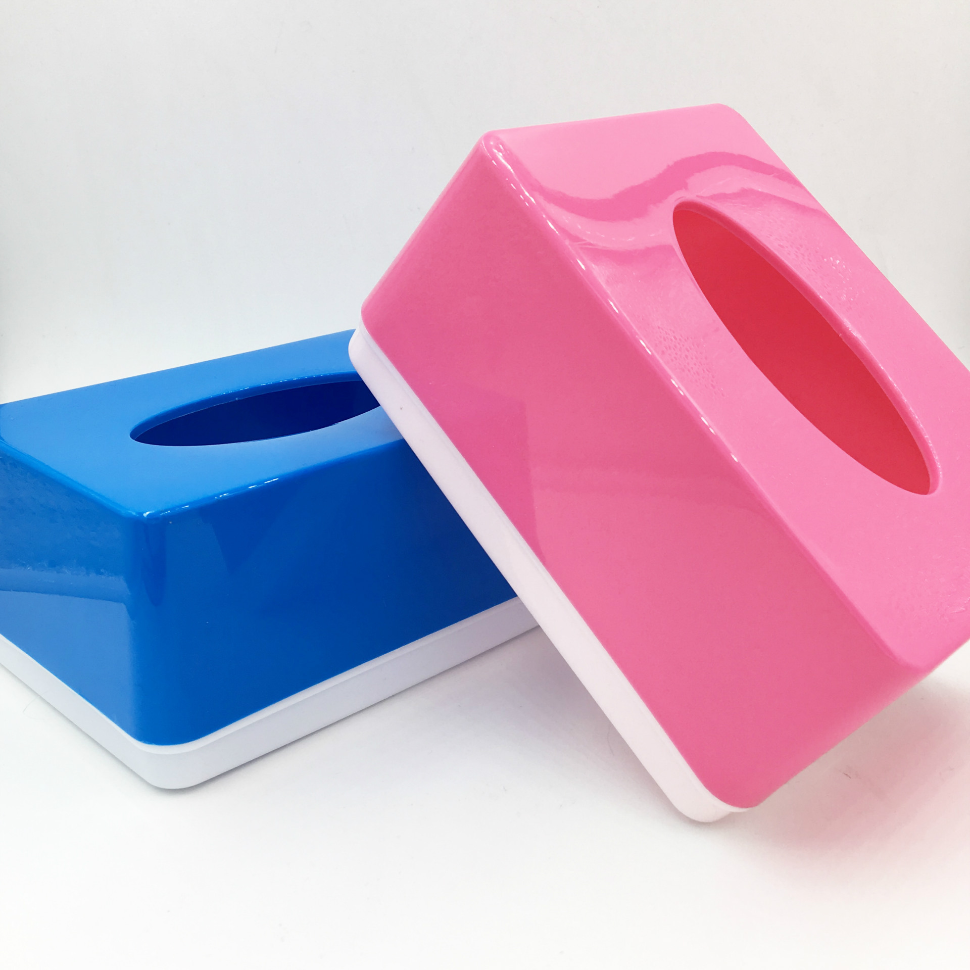 中号长方形塑料广告抽纸盒定制logo 纸巾盒批发薄利多销