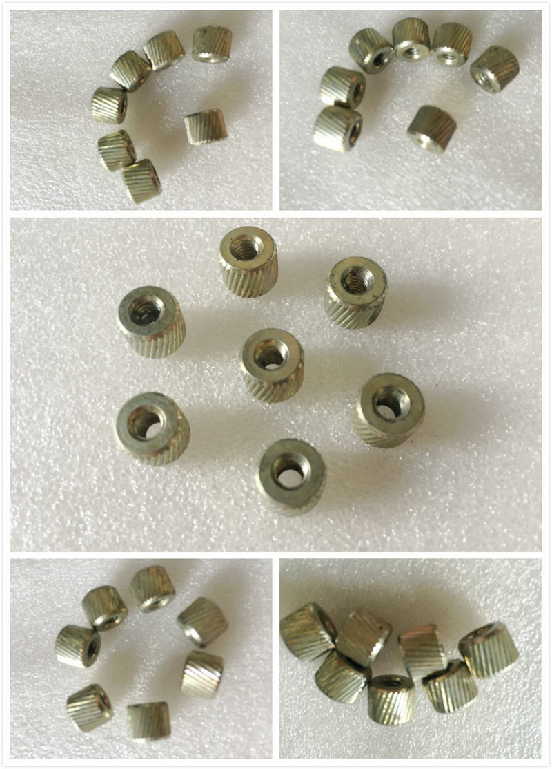 内牙斜纹花螺母 m4高强度空心螺纹螺母 铁螺母精密五金加工件