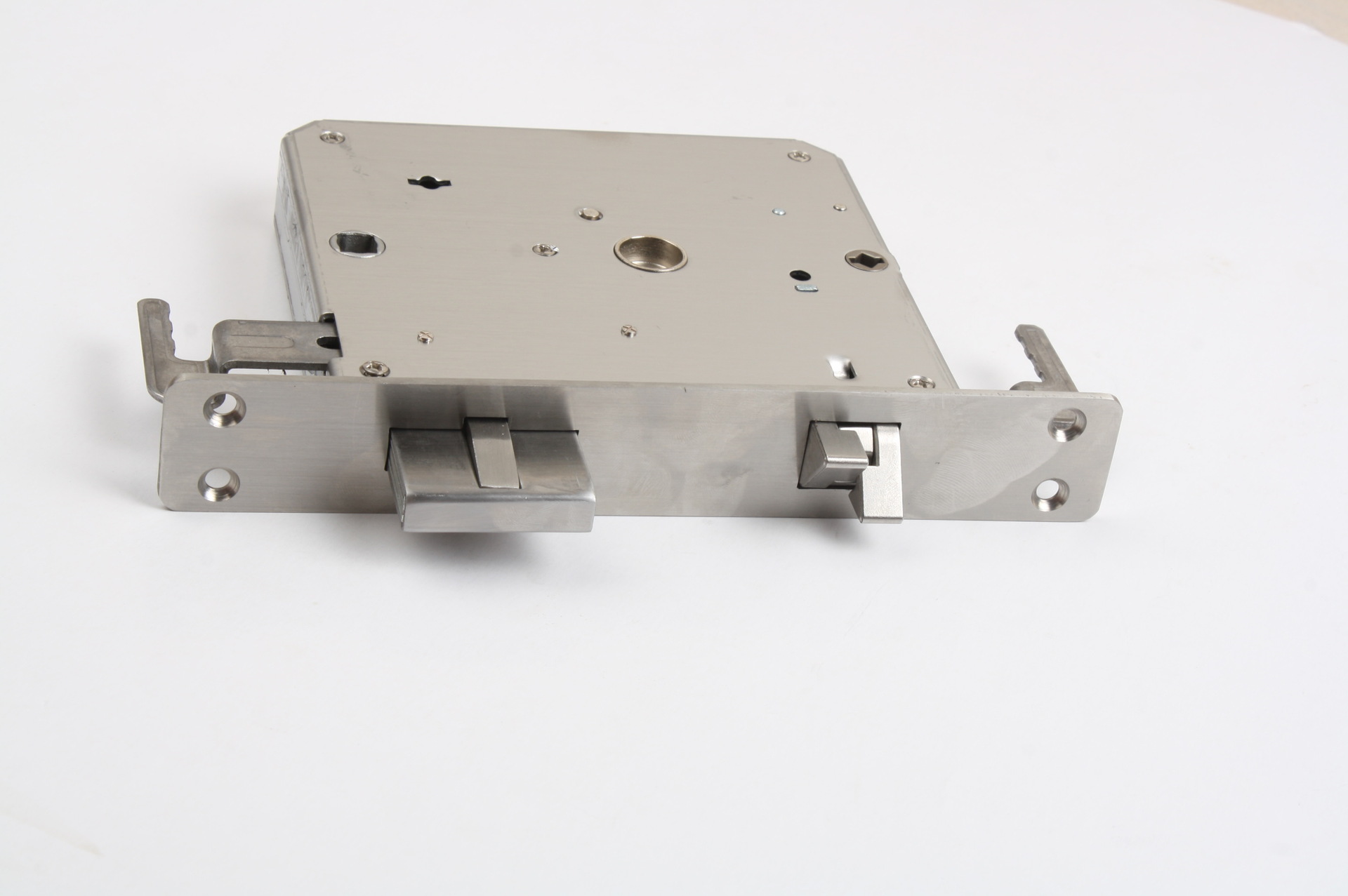 王力双快双活全不锈钢指纹密码锁锁体