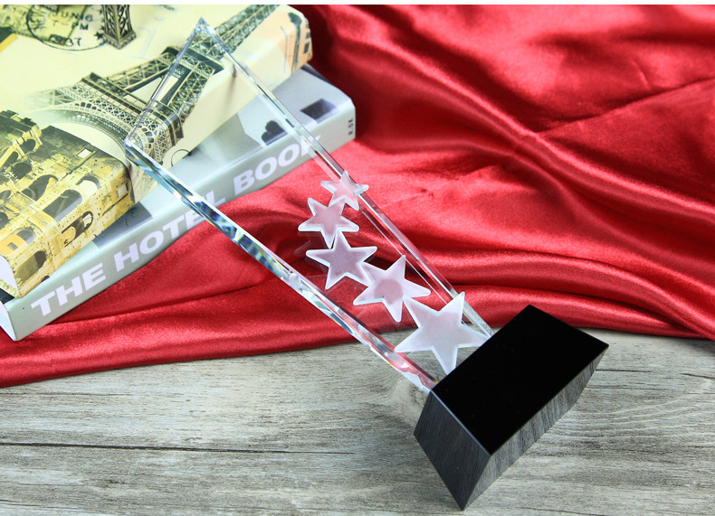 五角星纪念品高档授权牌定做 奖杯定制 五角星奖牌