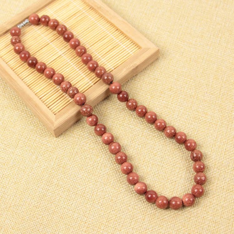 金沙石项链 金沙石塔链 多棱曲面珠项链 随形项链 圆珠直链