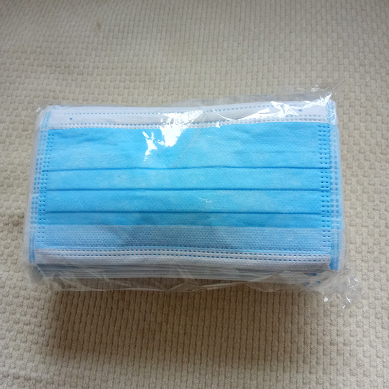 内点三层无防布滤纸口罩纸防菌挂耳式口罩个人防护用品批发