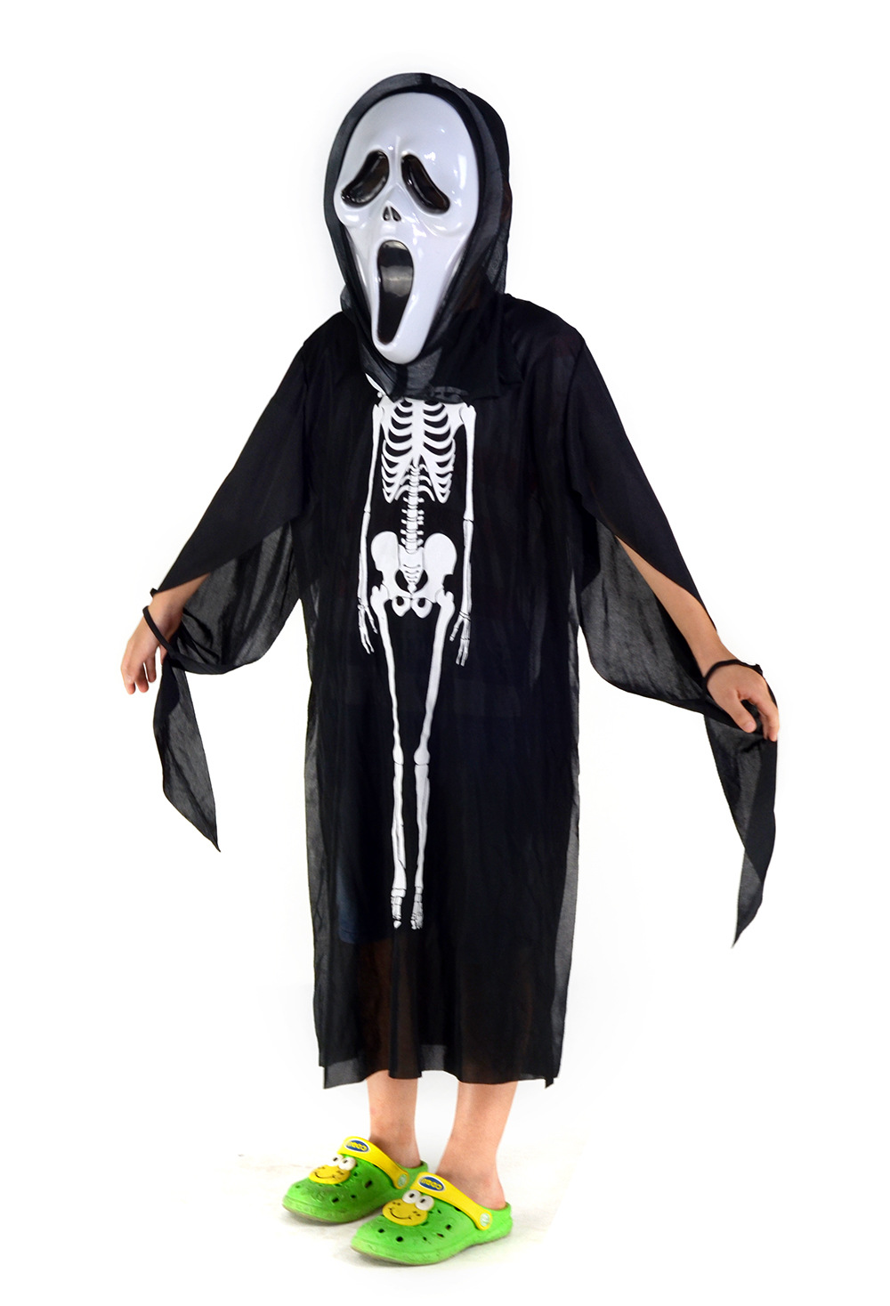 化妆舞会僵尸服万圣节服装成人男女衣服骷髅骨架鬼衣儿童恐怖衣服