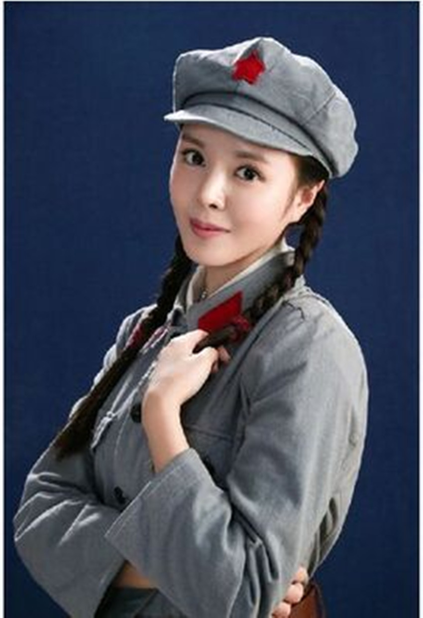 棉麻布料红军演出服八路军新四军影视服文艺舞台表演大合唱革命军