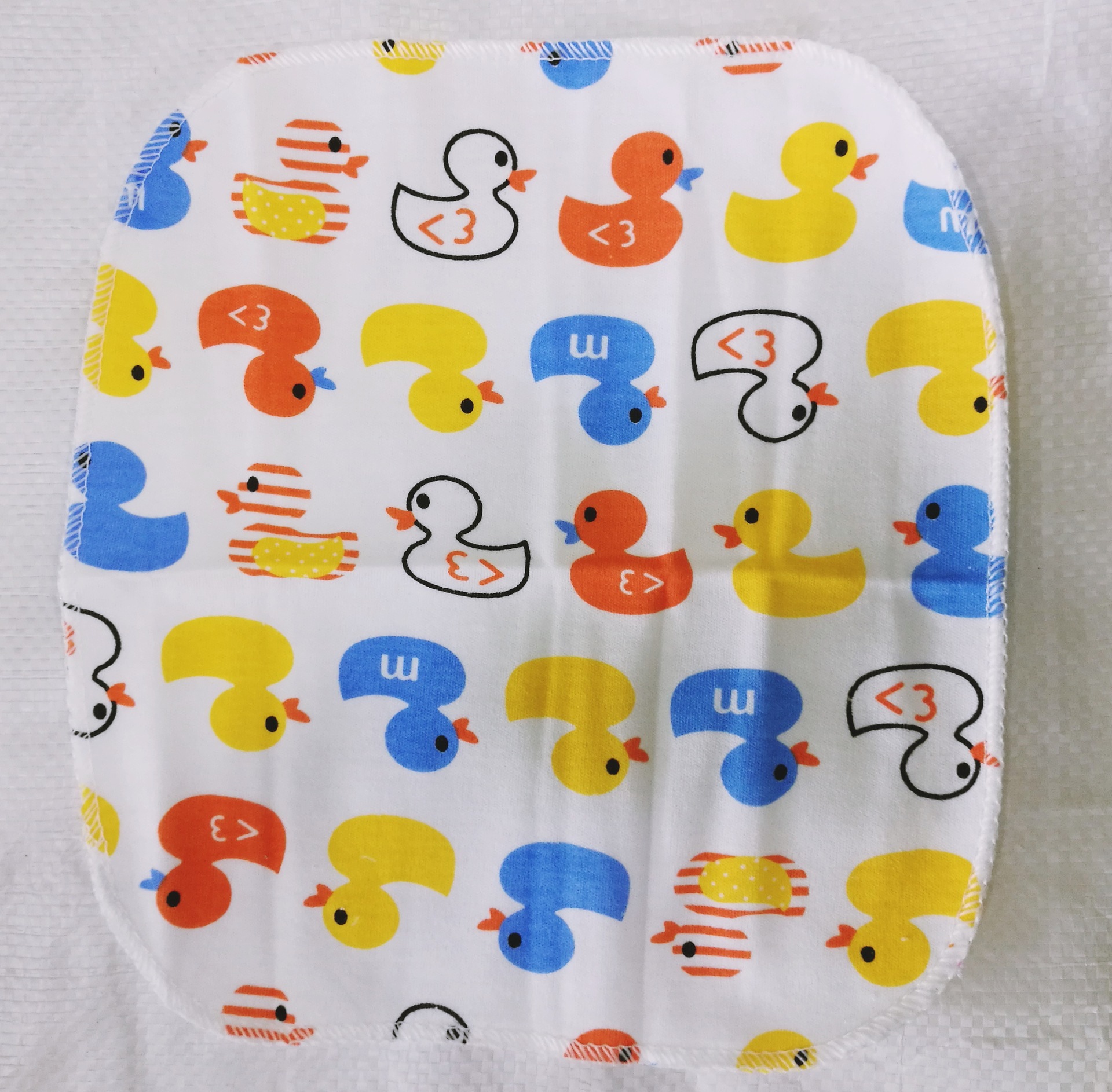 gerber 外贸8条装 纯棉印花手帕 宝宝小方巾 婴儿喂奶巾 儿童手帕