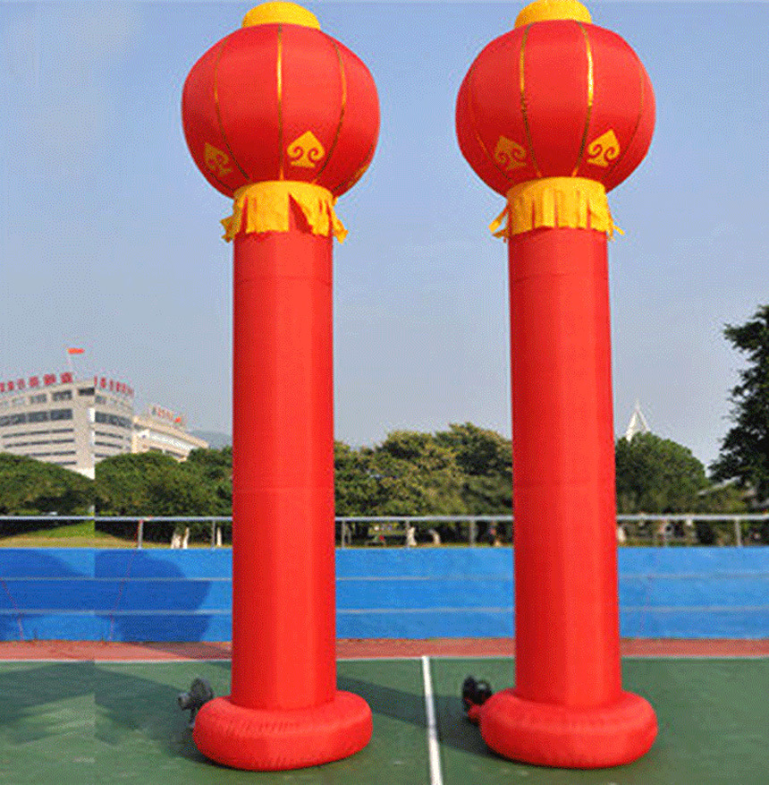 厂家供应华表气柱 盘龙灯笼柱 企业标志柱 广告庆典充空气模型