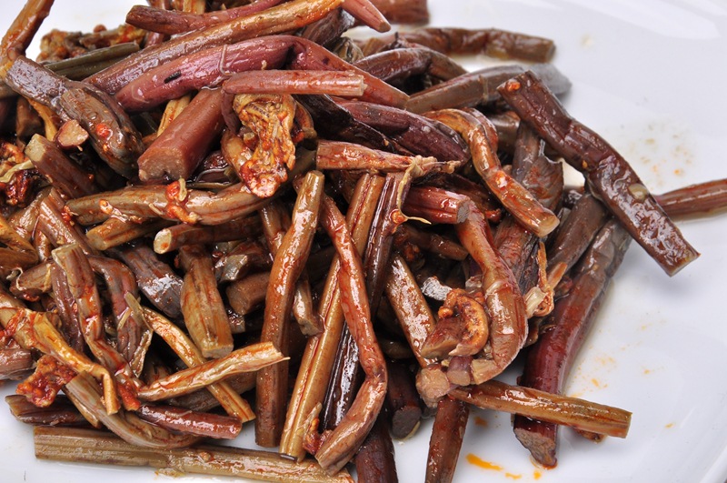 厂家直销乐山峨边特产红油森林蕨菜150g*8听/件休闲可口下饭菜