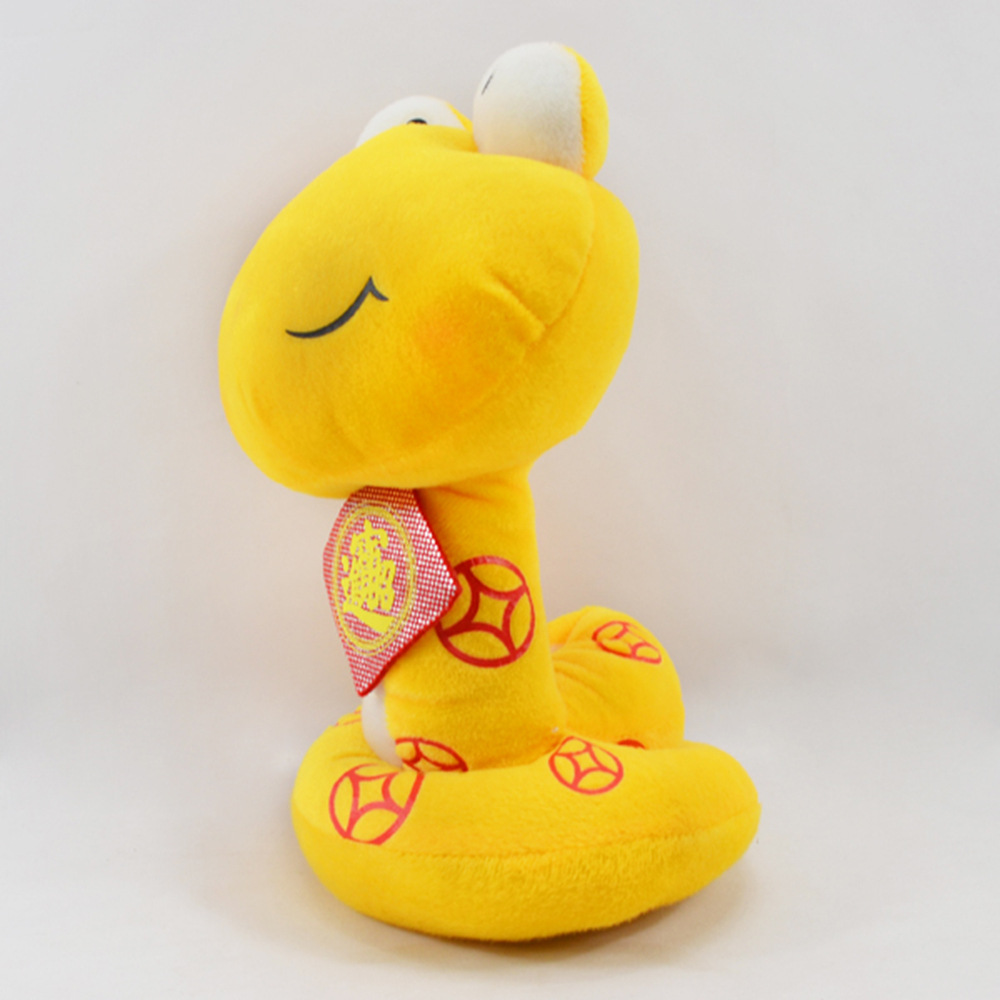 佛山毛绒玩具厂创意卡通吉祥物福蛇公仔公司活动宣传礼品来图定制