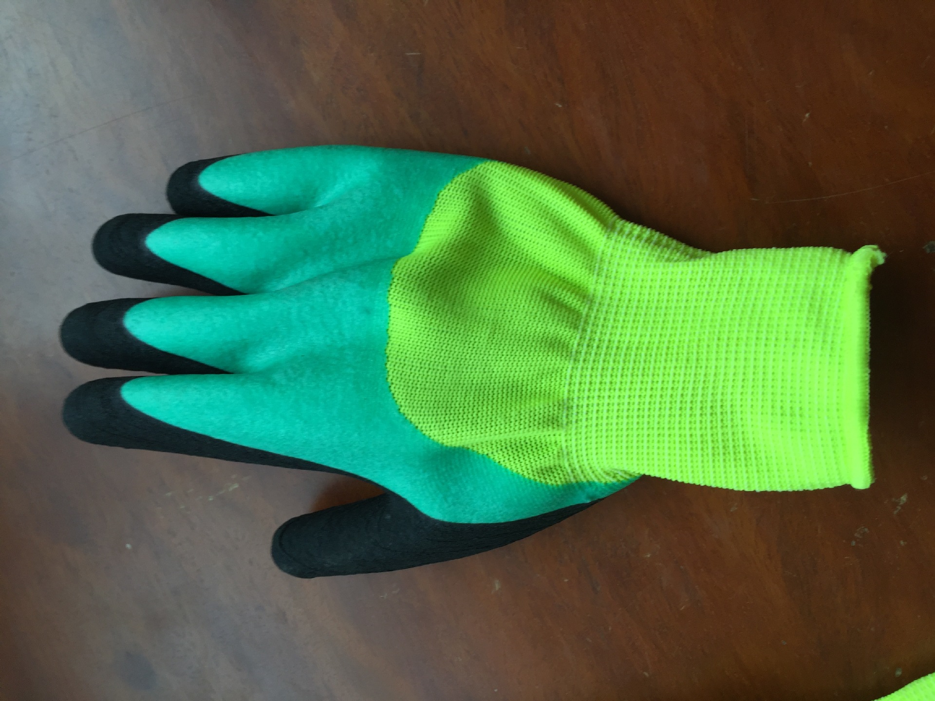 英骊lvf707 劳保手套1 1透气王耐磨浸胶手套13针尼龙纯乳胶手套