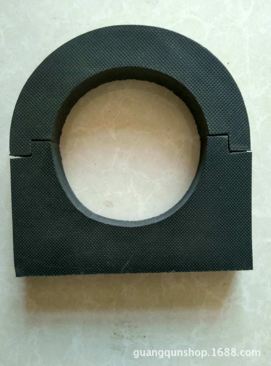 特价促销橡塑胶托 橡塑管托 黑色硬质托码 保温隔冷pe管托厂家