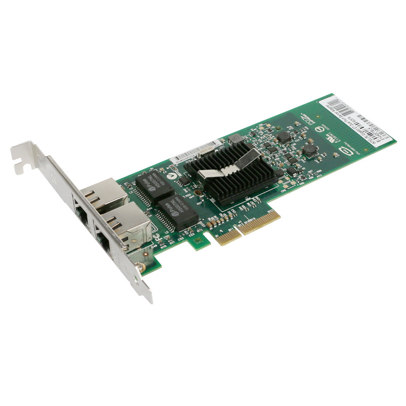 pci-e双口千兆网卡台式机pcie2口网线服务器汇聚群晖短挡板小机箱
