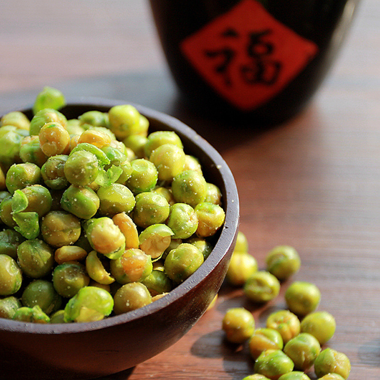 香盈谷 坚果炒货香脆青豆盐焗味102g 休闲零食超市零售 年货批发