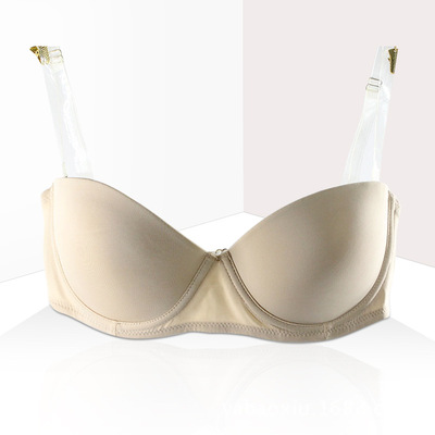 夏款经典爆款 半杯文胸新娘礼服无痕一片式隐形女士文胸半杯直销