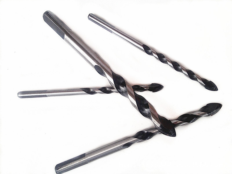 加长木工陶瓷砖玻璃水泥墙壁体三角钻头 开孔器 冲击手电钻6-12mm