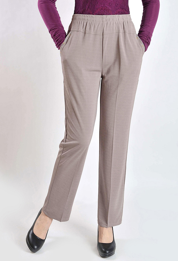 夏季薄款特大码中老年女裤200斤胖妈妈夏装加肥松紧高腰九分长裤