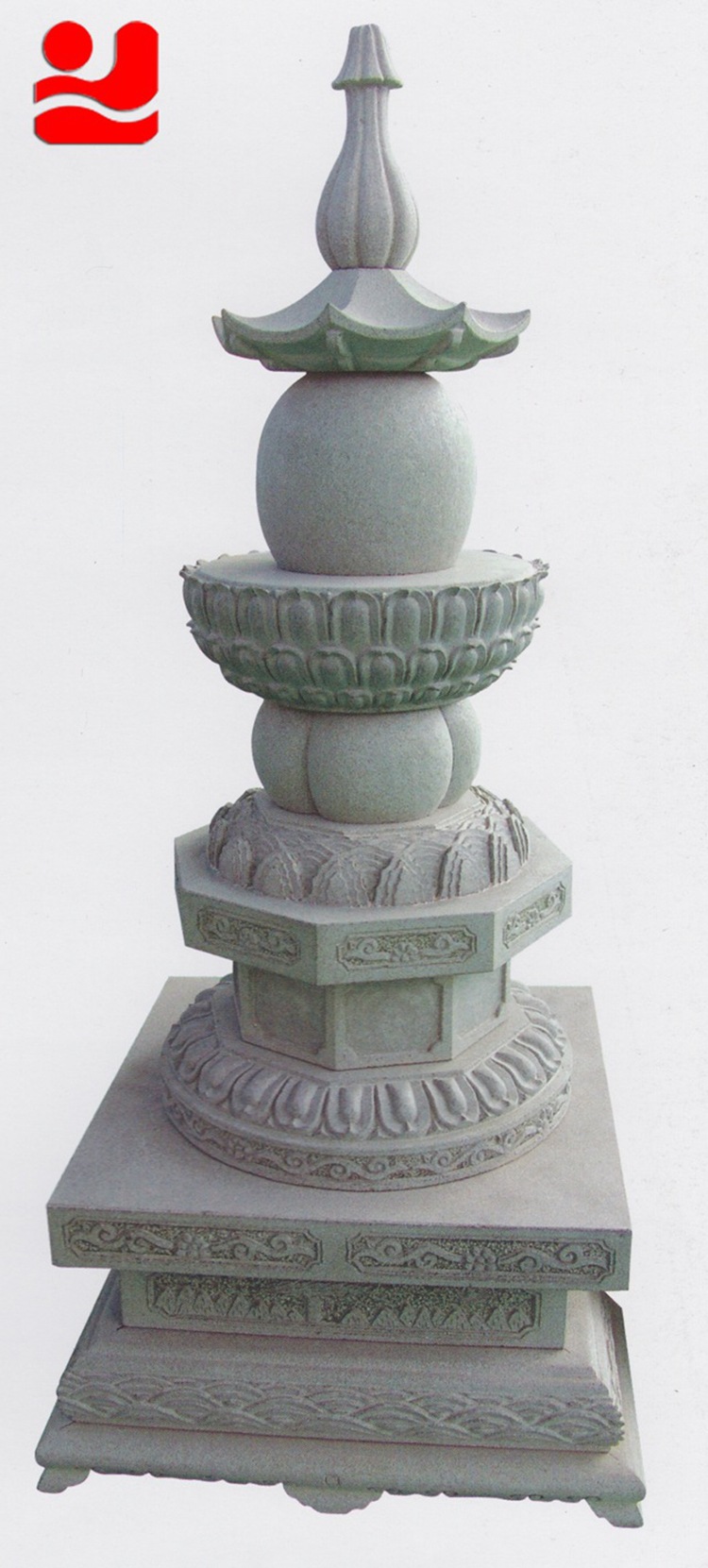 专业生产 青石石雕舍利塔 崇武传统古建筑精致灰麻花岗岩雕塑