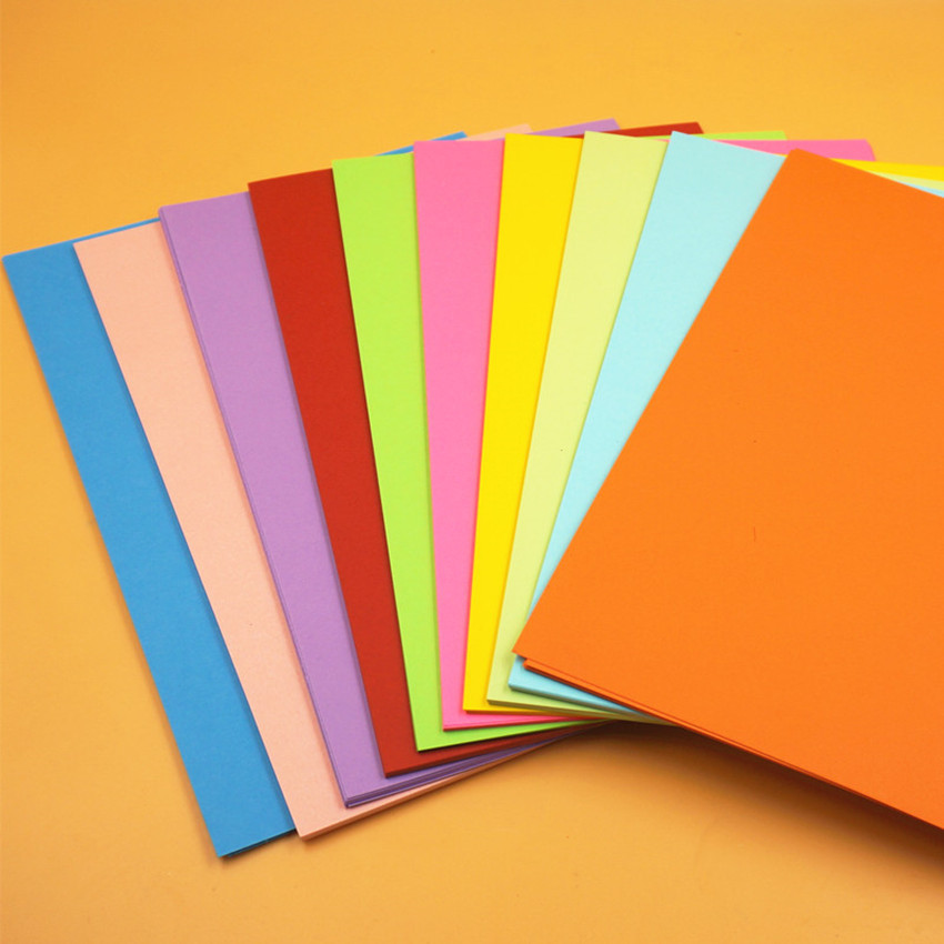 手工彩纸 a4复印纸彩色打印纸 80克a4彩色卡纸 折纸材料