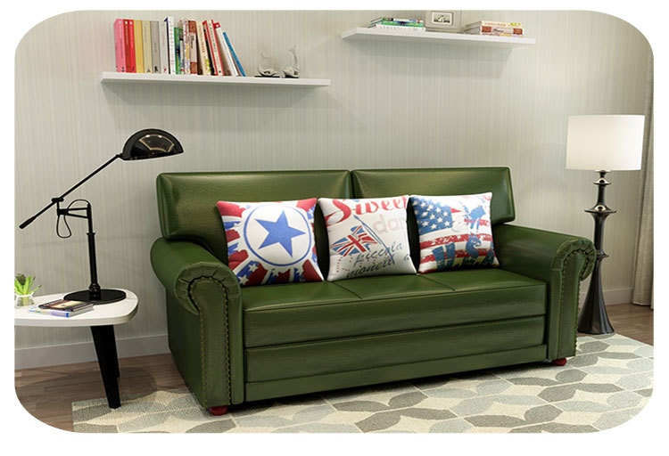 批发小户型三人位沙发 多功能客厅艺布沙发 客厅时尚美式沙发床