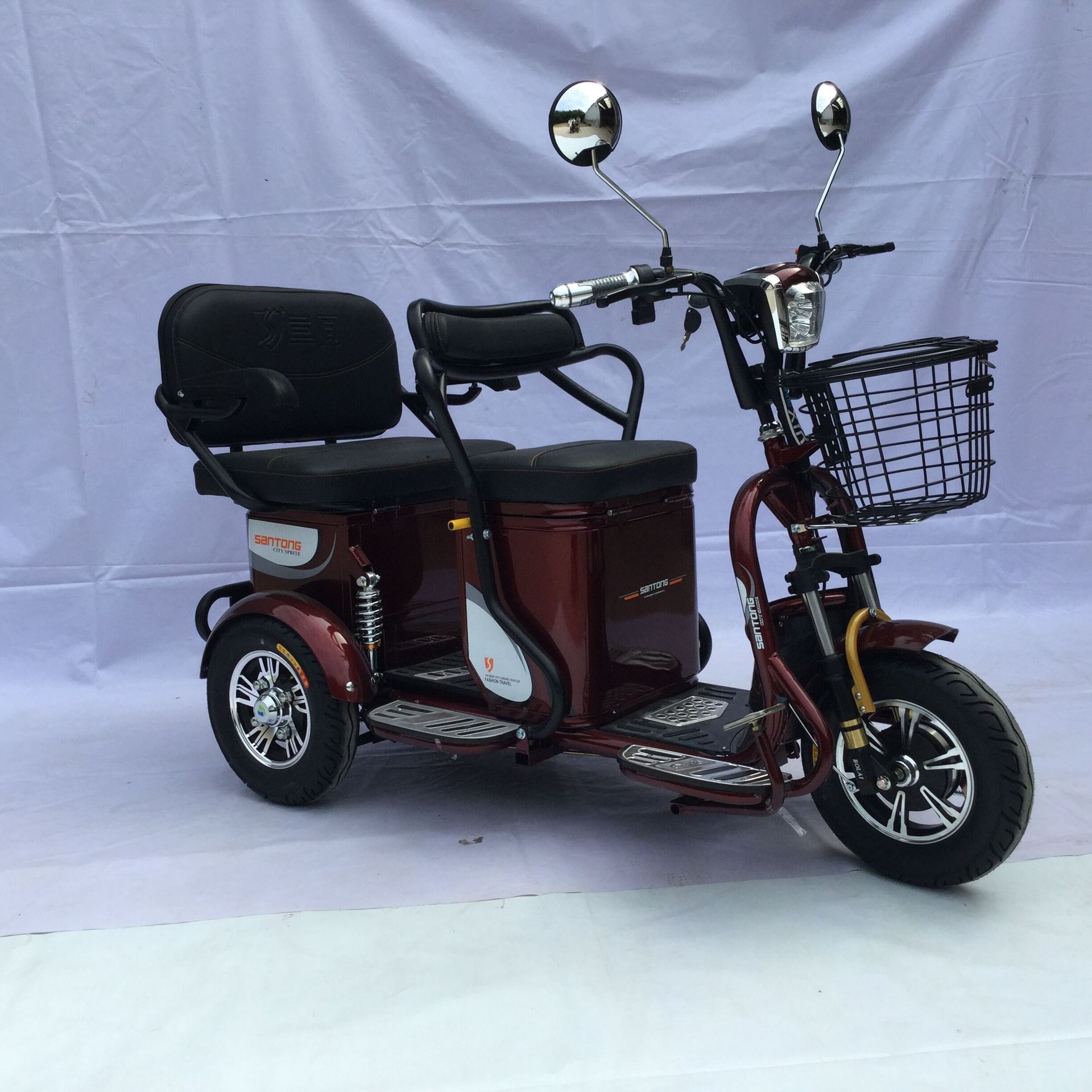 三同 新款小蜻蜓电动三轮车 厂家直销 颜色多多 老年代步.