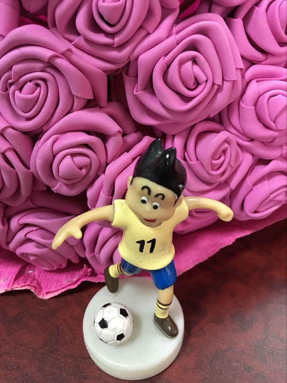 足球球迷用品/公仔人偶模型搪胶公仔之踢足球小子