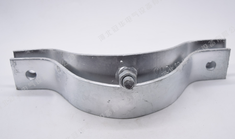 羊角抱箍 电力非标铁附件 q235 撑角抱箍 热镀锌 厂家现货直销