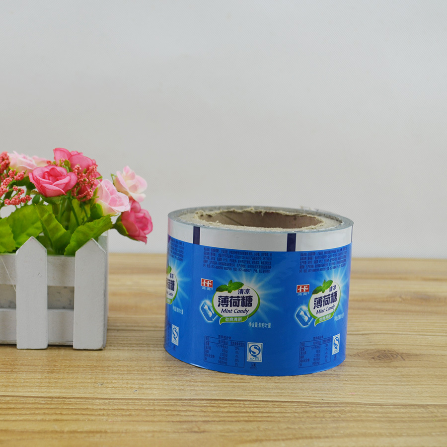 厂家可印制 糖果食品自动包装卷膜  镀铝铝箔复合袋卷膜 包装袋