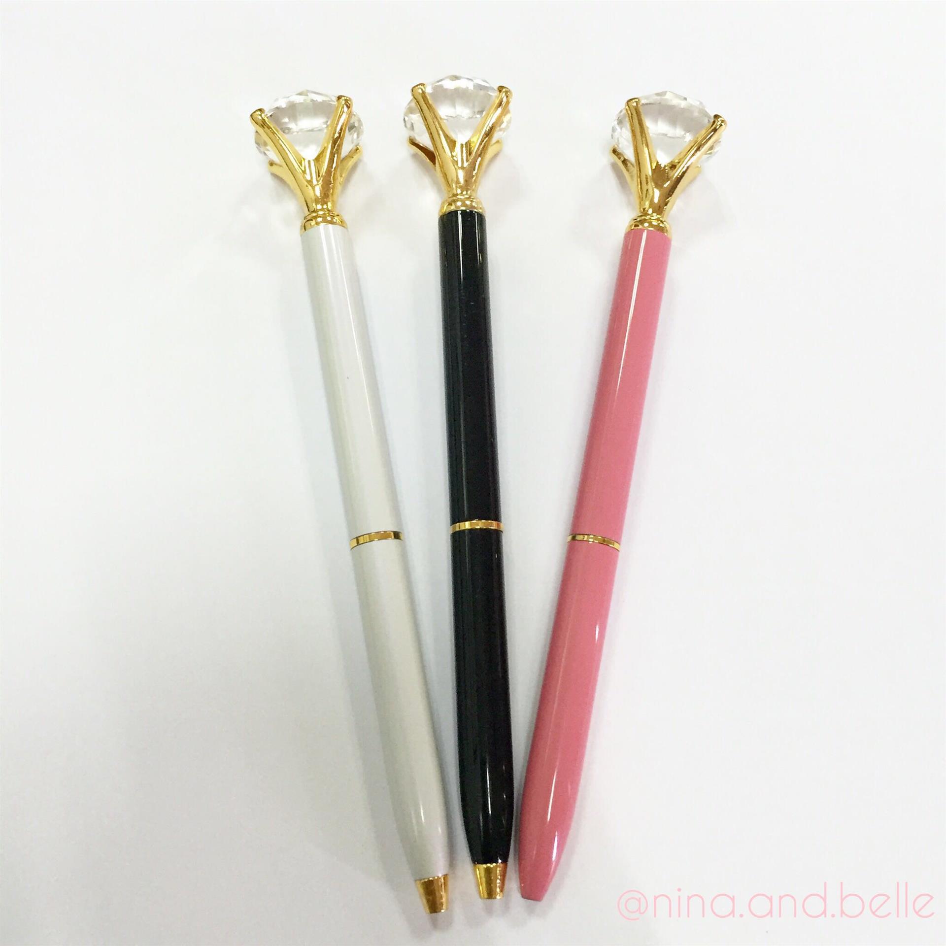 富江鑫 韩国明星 exo十二人 大块钻石头笔 中性笔 超级顺滑好写