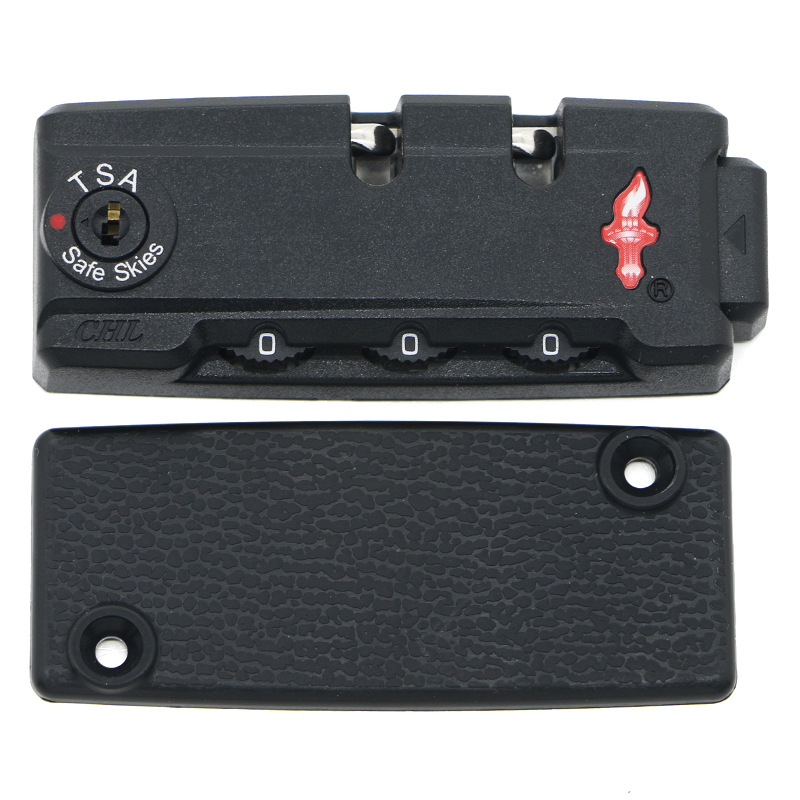 新款热销塑造者s090火炬海关锁 tsa箱包锁 箱包固定锁