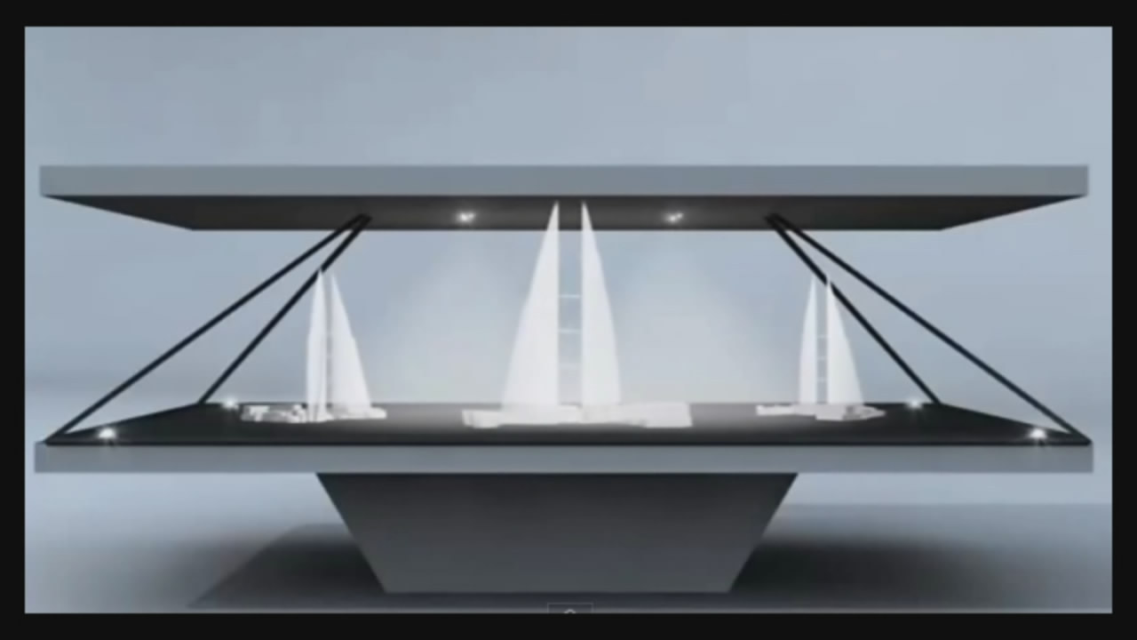 全息玻璃 幻影成像 虚拟迎宾 3d投影玻璃