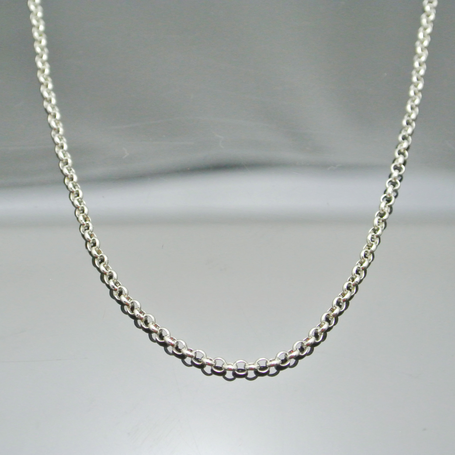 5mm镀925银o型链钛钢韩国配链50cm长厂家直销一件代发