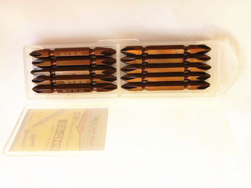 进口s2钢材电动螺丝刀批头小五金工具电螺丝批头十字螺丝批头