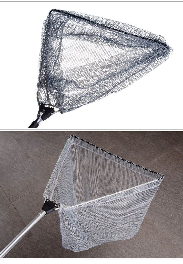 渔旺工坊筏钓抄网 50厘米伸缩折叠大三角抄鱼网 捞鱼网钓鱼网 - 渔具