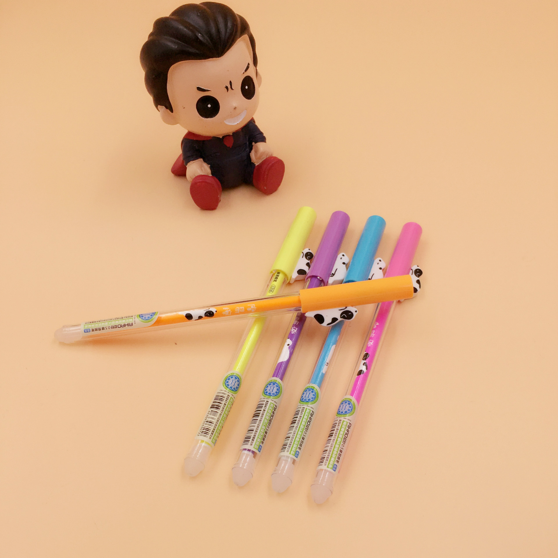 爱好新款82041摩易擦中性笔 学生卡通熊可擦水性笔文具批发