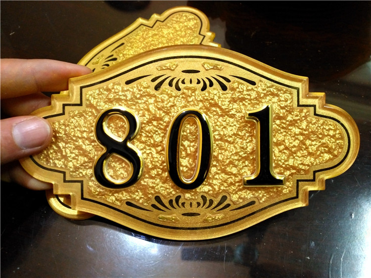 现货亚克力酒店宾馆客房门号牌宿舍公寓房间序号标号牌出租房门牌