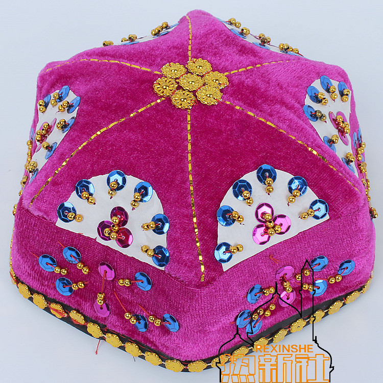 新疆帽子 特价新疆维族帽子新疆小花帽演出表