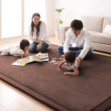 日式珊瑚绒地毯 儿童爬行毯榻榻米垫坐垫床垫客厅卧室