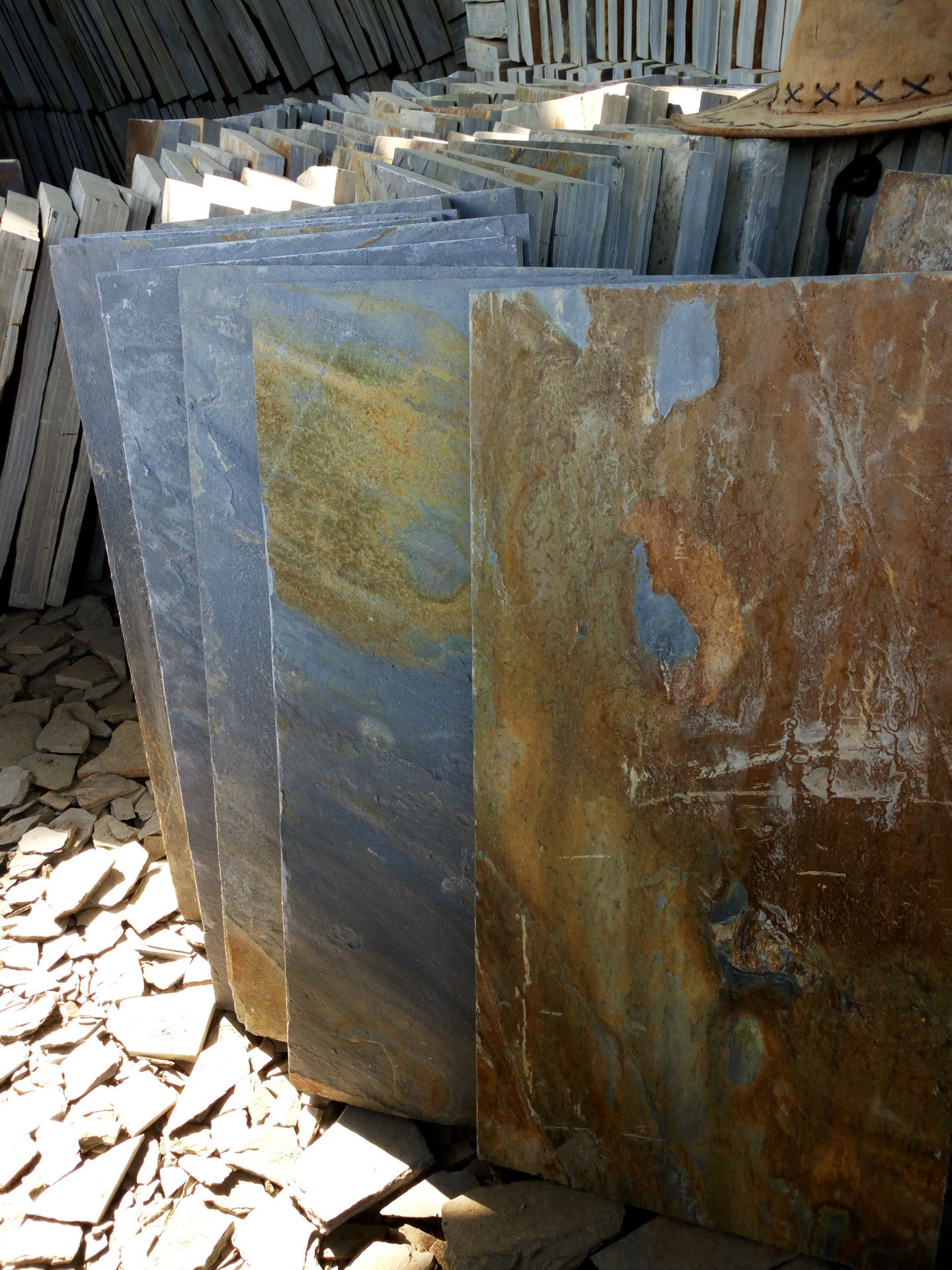 江西文化石300*600 锈色板岩 防晒 不退 防滑 无辐射天然仿古石