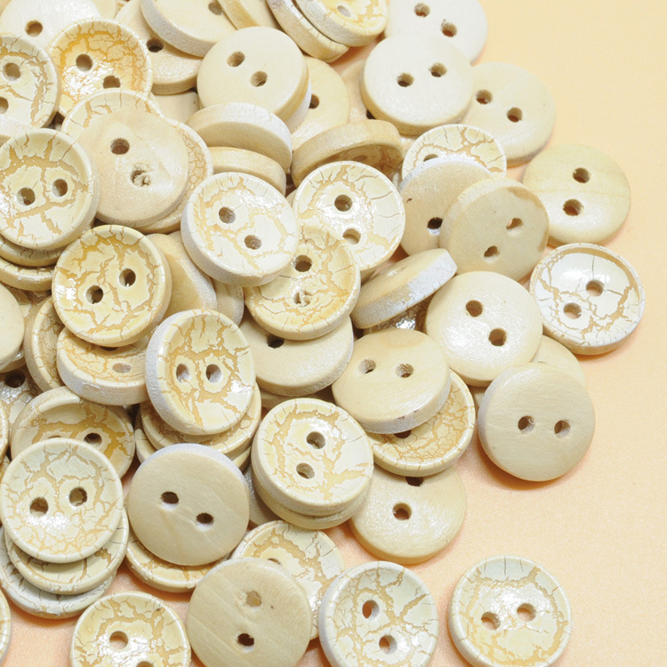 木扣儿童/卡通 木质心形纽扣 diy