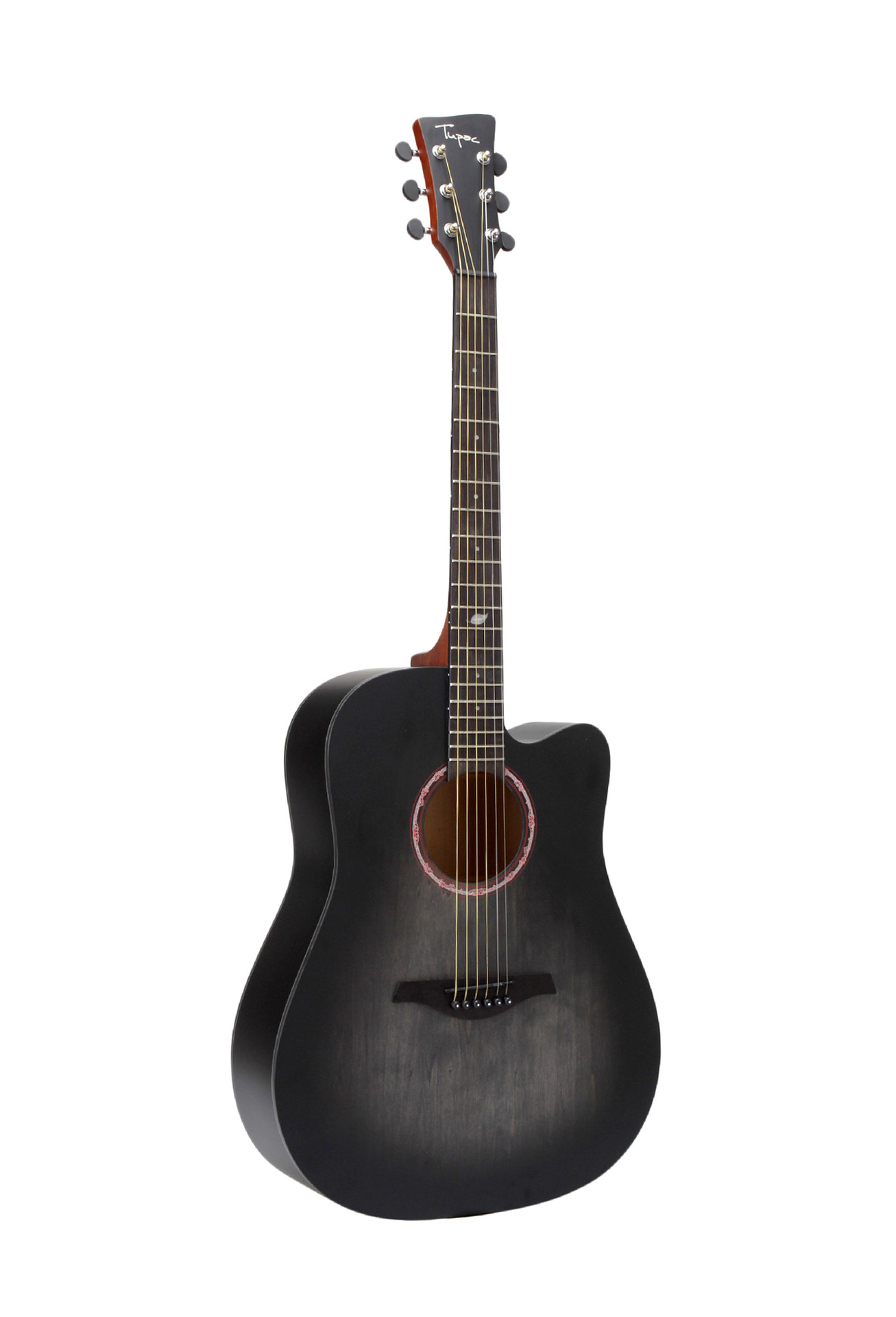 手工擦色哑光复古风格民谣吉他 个性特色造旧4140寸木吉他.