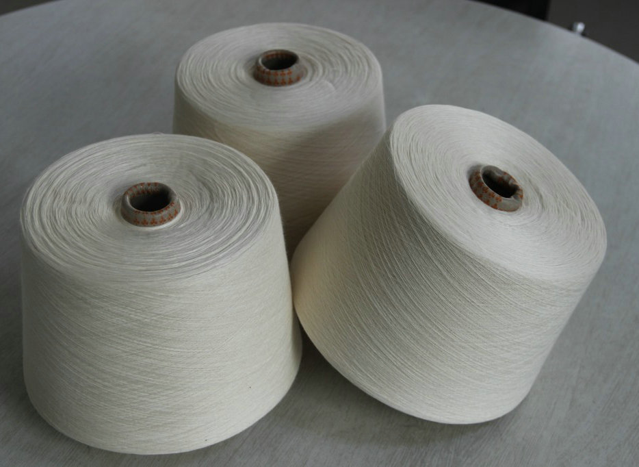 人棉纱麻灰纱环锭纺缝纫线人棉纱40支