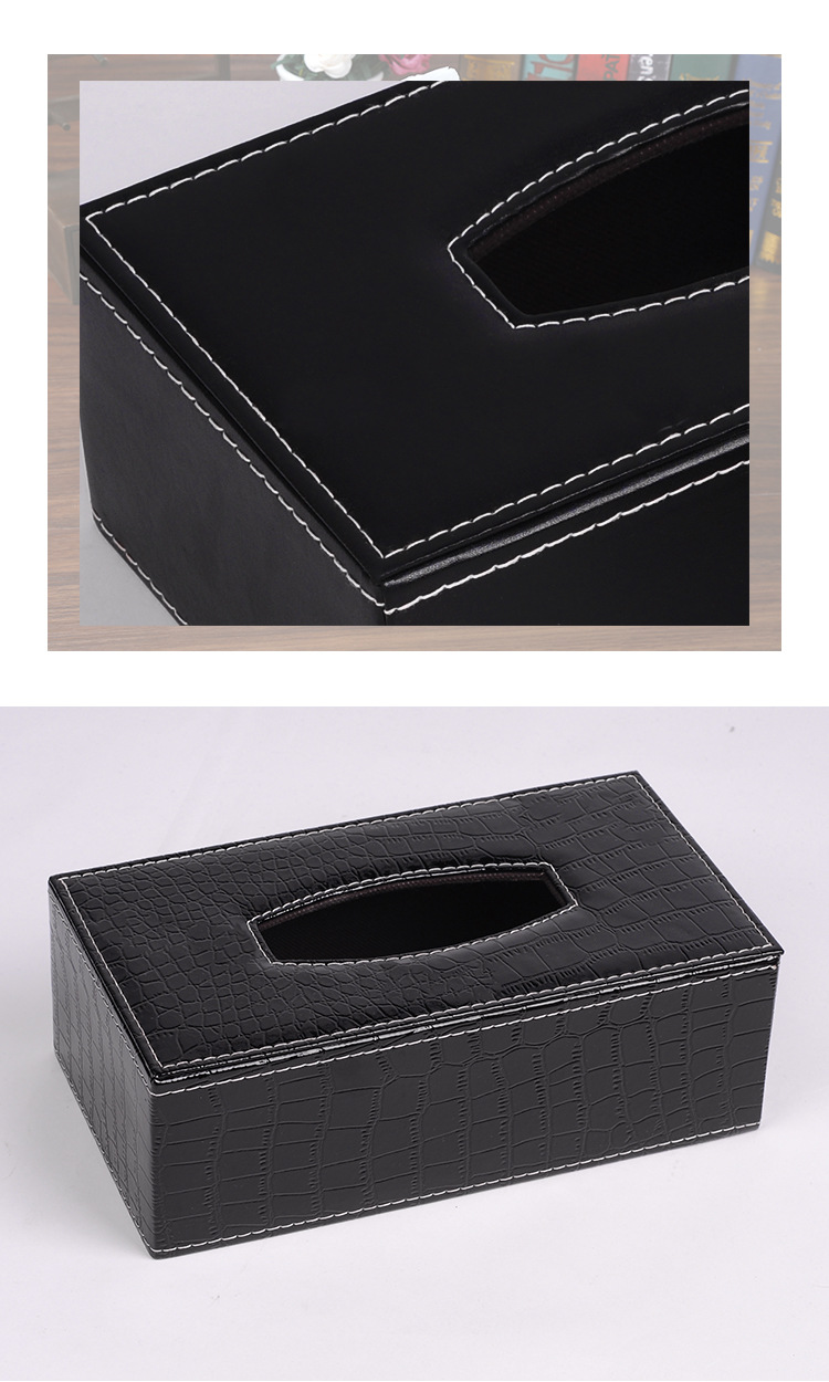 欧式优质 高端时尚便捷抽纸盒黑色方块纸巾盒抽纸盒 厂家直销定制