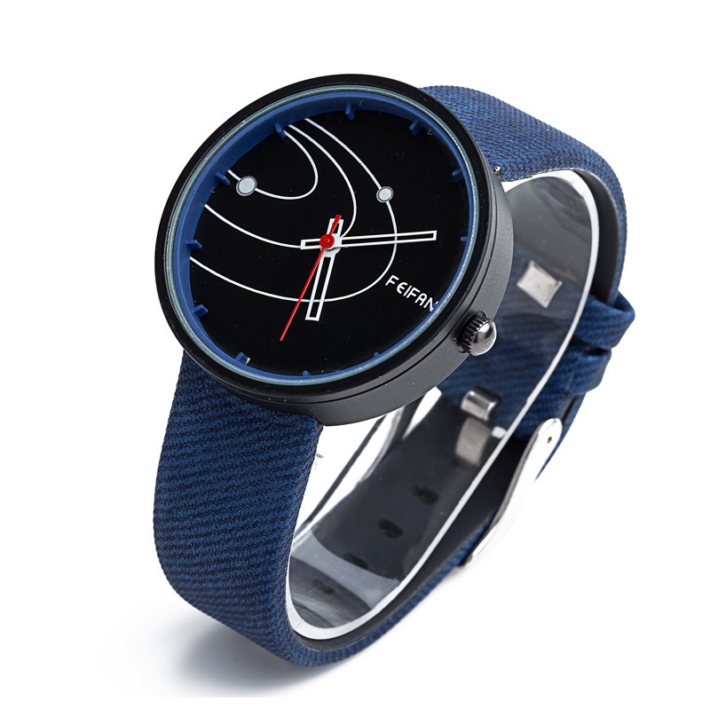 ebay速卖通新款热销非凡手表宇宙星系太空独特表盘pu皮带石英手表