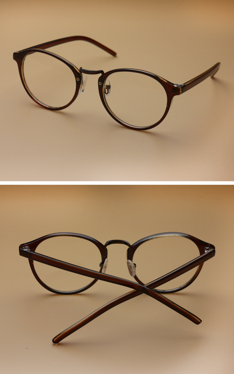 复古pc眼镜框超轻全框眼镜女潮人韩版男眼睛框架无度数现货批.