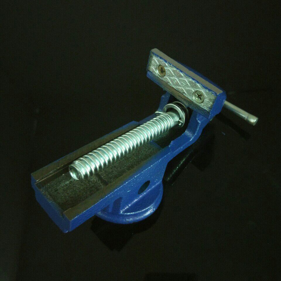 厂家批发360度旋转50/60小型台虎钳塑料尼龙钳口迷你微型桌虎钳