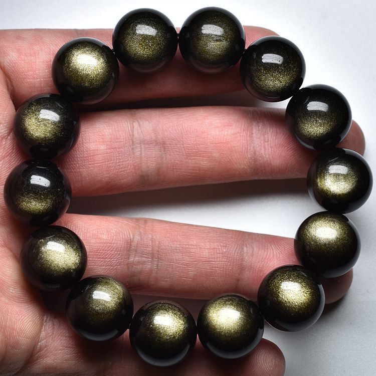 diy淘宝爆款手链 天然水晶金曜石散珠手链批发 男女款百搭手串