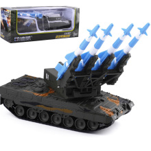 【盒装】凯迪威1:40军事系列防空导弹坦克车合金模型玩具685055
