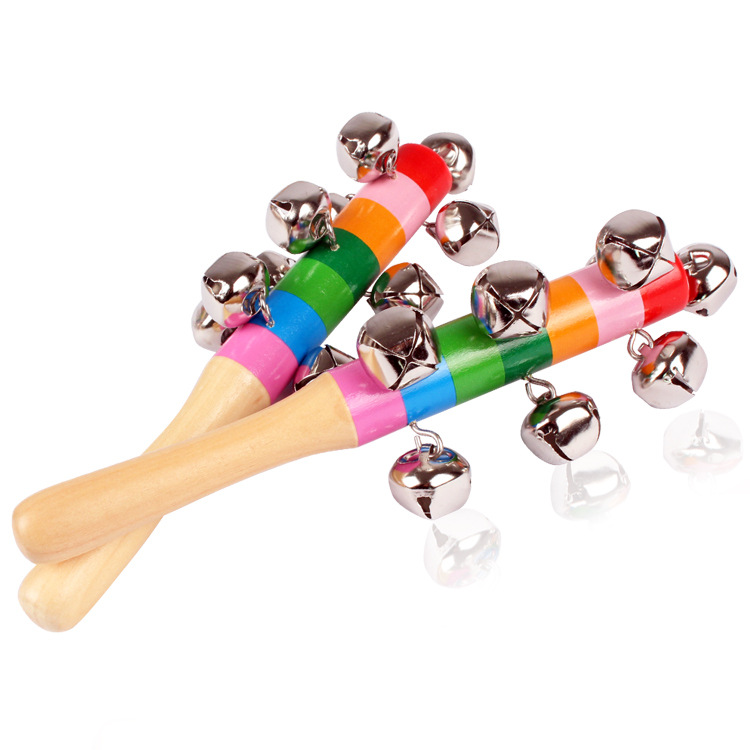 Wholesale Rainbow Rattle Colorful Rattle Color Cross Rattle Baby Young Early Childhood Educational Toys