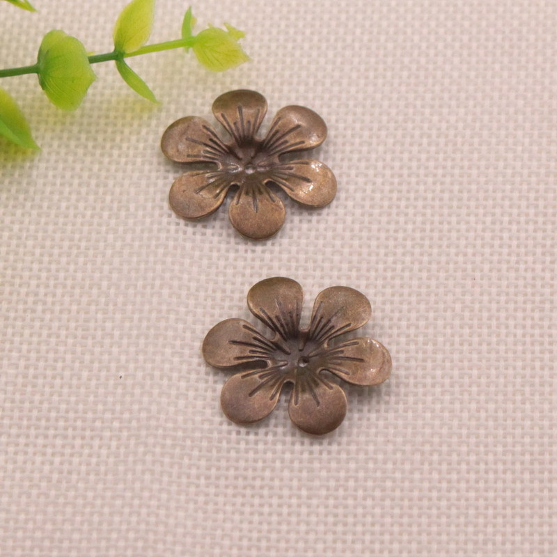 diy饰品配件 古风发簪金属铁片材料 步摇发饰花托 铁片花批发