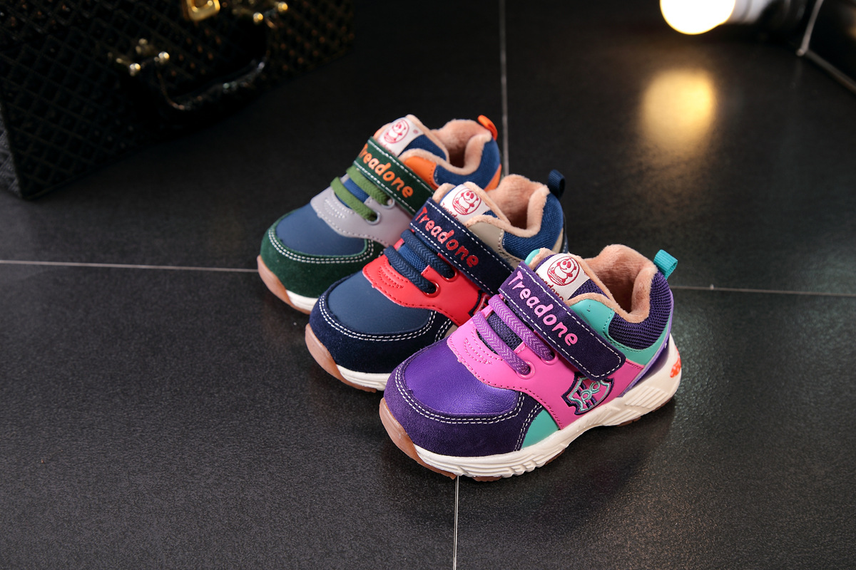 2016秋冬新款 温州童鞋步一男女小童加