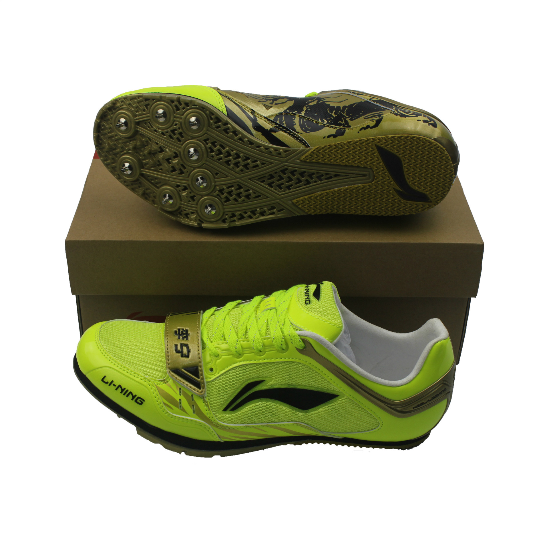 新款李宁田径钉鞋专业三级跳远立定跳远跳高训练鞋防滑鞋ajjj014